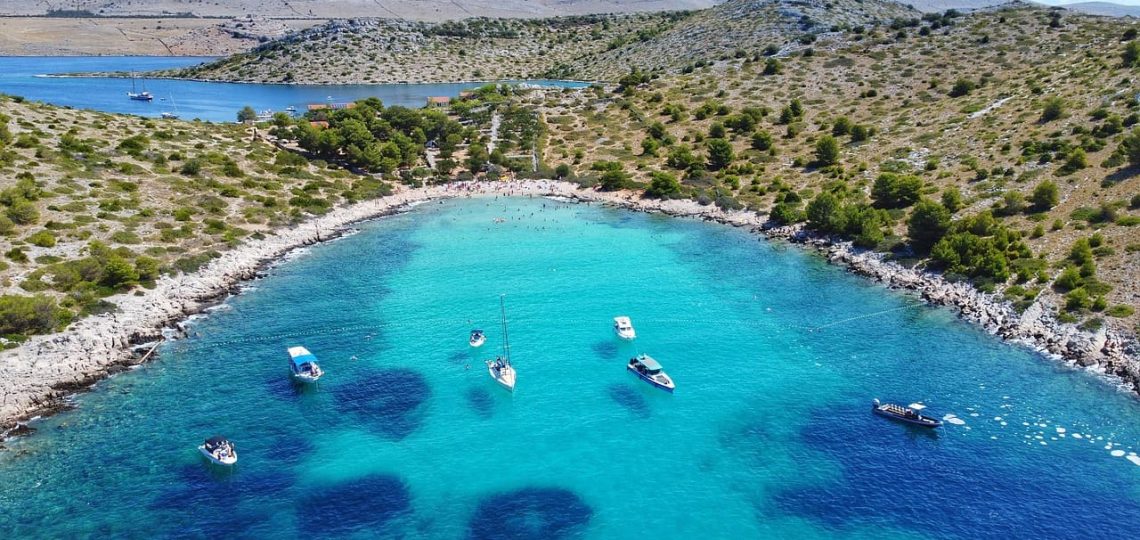 Croatia beach landscape. Glamping Experience in Croatia in 2024.