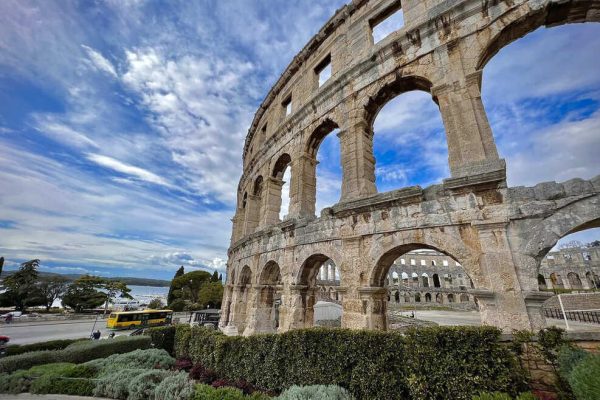 Roman amphitheatre Arena in Pula, Croatia.