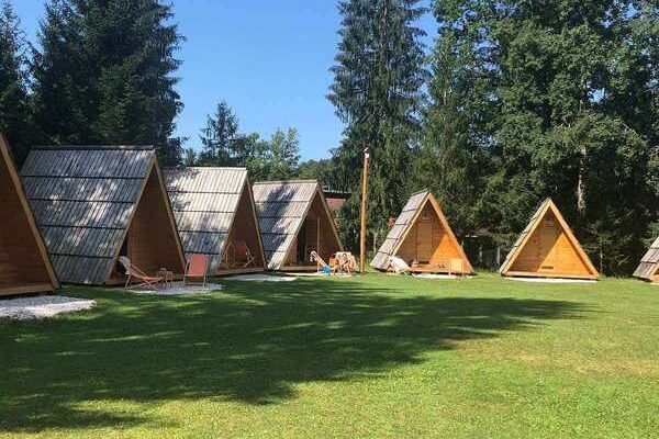 Glamping Ob Robu Gozda Glamping Accommodation in Slovenia.